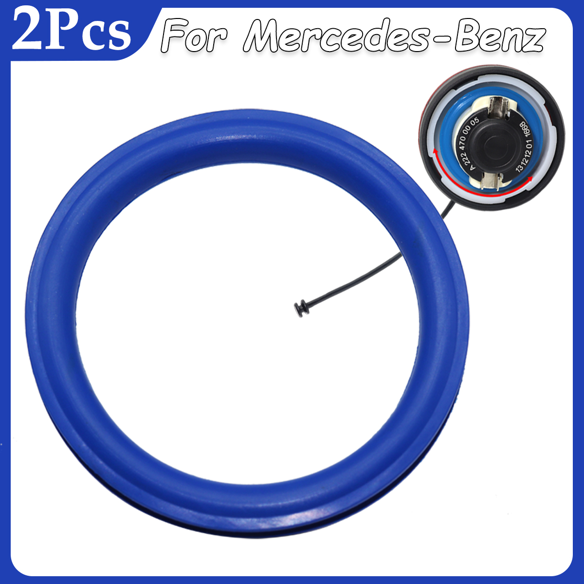 Tank O-Ring Seal - ベンツEクラスW213 TモデルS213 GLC X253 C253用ガスタンクフィラーネック修理V字型Oリングゴムガスケットワッシャー