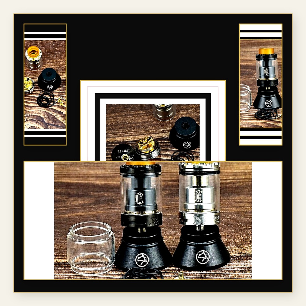 Accessories For Vaping - ReLoad RTA 24mm 3.5ml トップフィル リビルド可能タンクアトマイザー