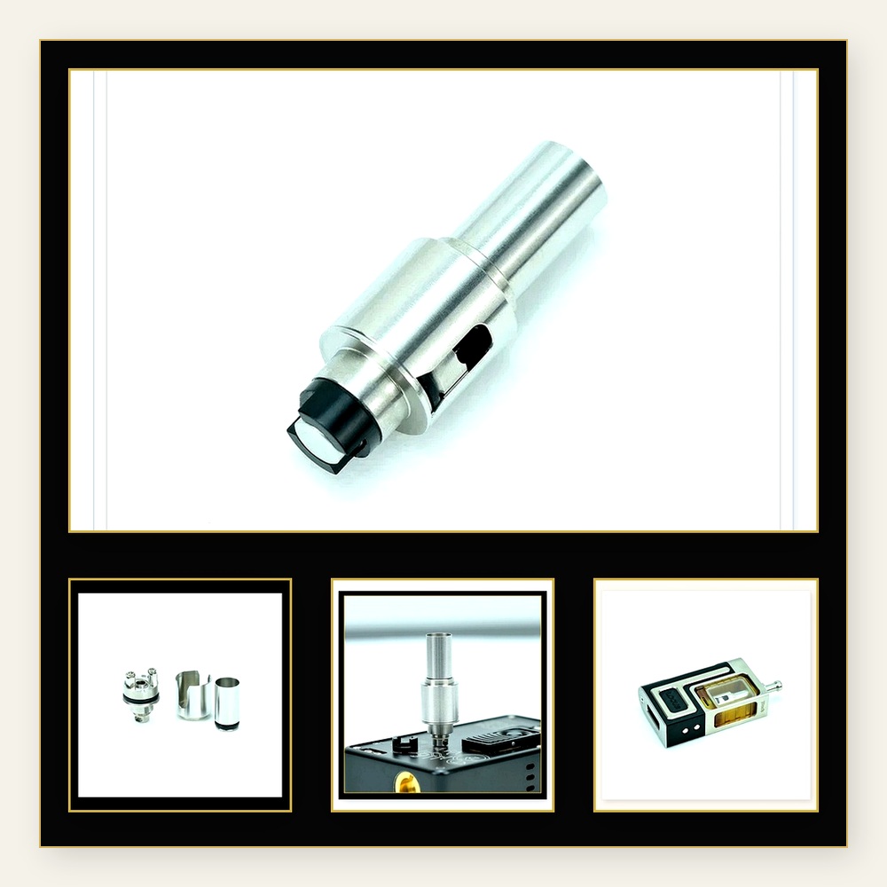 Vape Coil Replacement - Wolfcoolvape ExocetスタイルRBAコイルヘッド、316SS Hellfireブリッジ付き、BB Boro Billet Boxリビルド可能なアトマイザータンク用