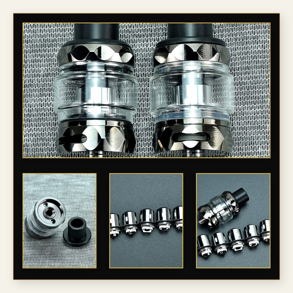 Vape Coil Replacement - WolfCoolvape サブオームタンクキット - 80W～200WボックスMOD用0.2オームコイル付き5mlアトマイザー