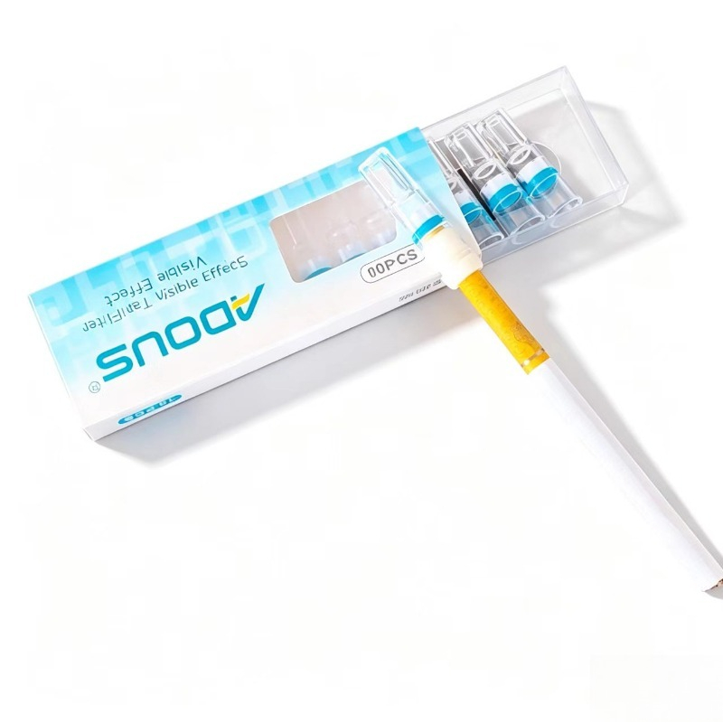Smoking & Vaping Accessories - 10/20個入り使い捨てタバコタールフィルター、タバコフィルターチップ、通常のスリムタバコ用の実用的な喫煙健康アクセサリー