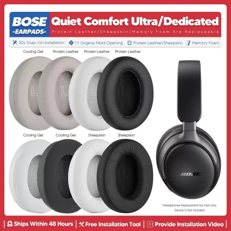 Bose Headphone Qc Ultra - Bose QuietComfort Ultra QC Ultra ヘッドホン用交換イヤーパッド、ヘッドセット用イヤーパッド、修理用パーツ、メモリーフォーム