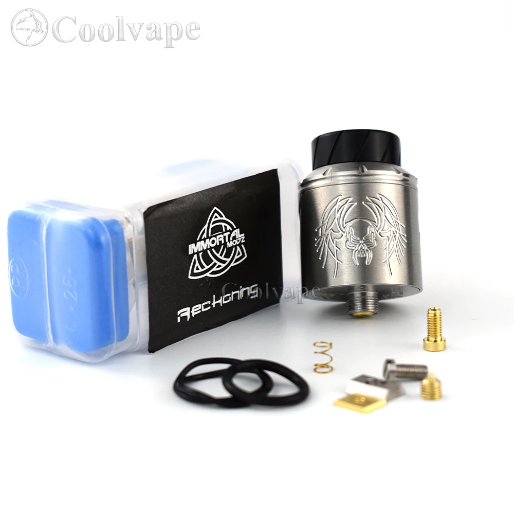 Rda Atomizer Deck - Wolfcoolvape Reckoning RDA アトマイザー - 25mm、メッシュ/シングルコイル、BF