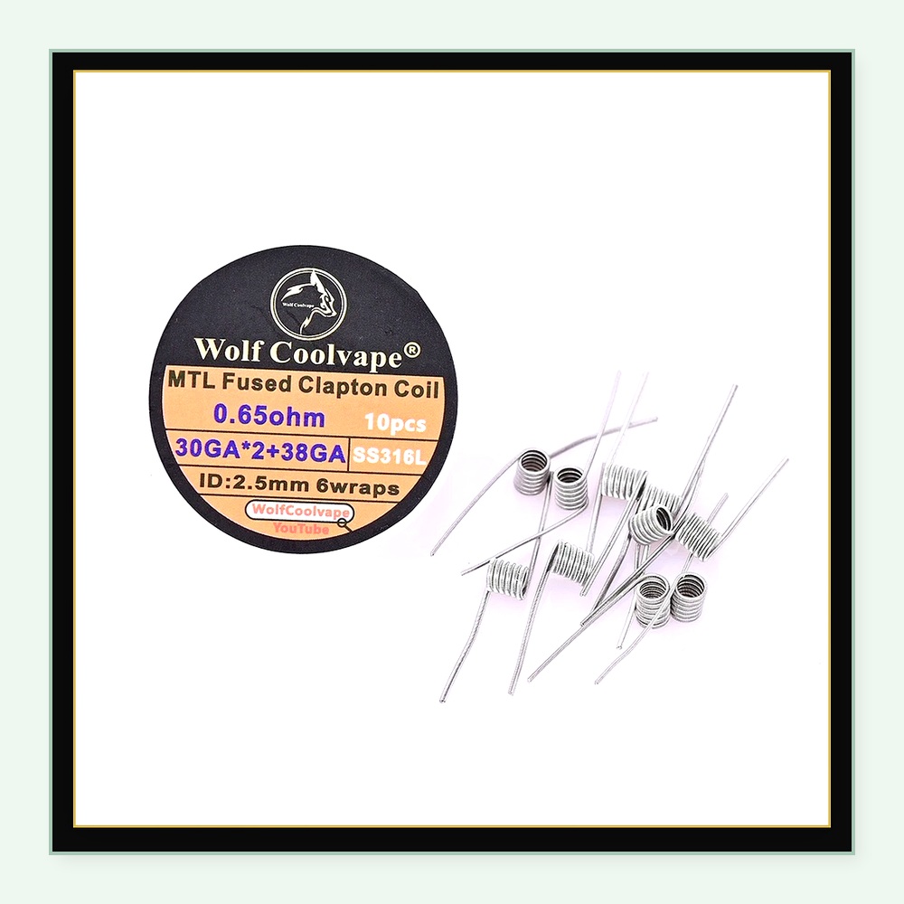 10 個 Wolfcoolvape MTL フューズド クラ - Vape Coil Replacement のレビューと価格
