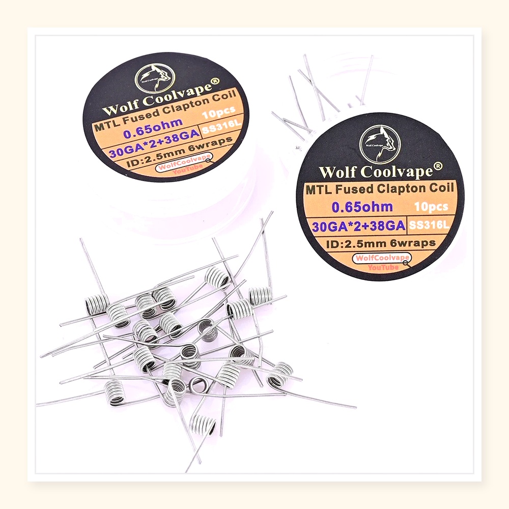 10 個 Wolfcoolvape MTL フューズド クラ - Vape Coil Replacement のレビューと価格