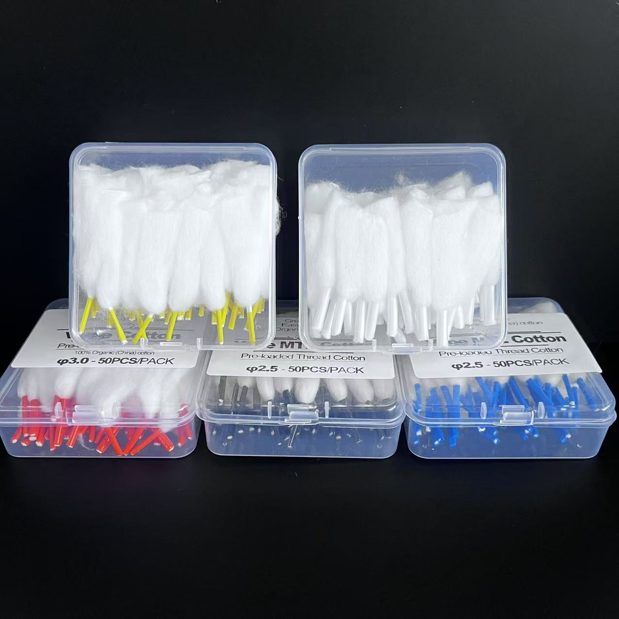 50 ストリップ/ボックス摩耗部品綿プレミアム糸ヘッド 2. - Cotton Wick Organic のレビューと価格
