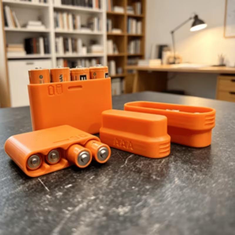 4つのスロットを備えたAA電池収納ボックス。持ち運び可能なA - Battery Case Storage のレビューと価格