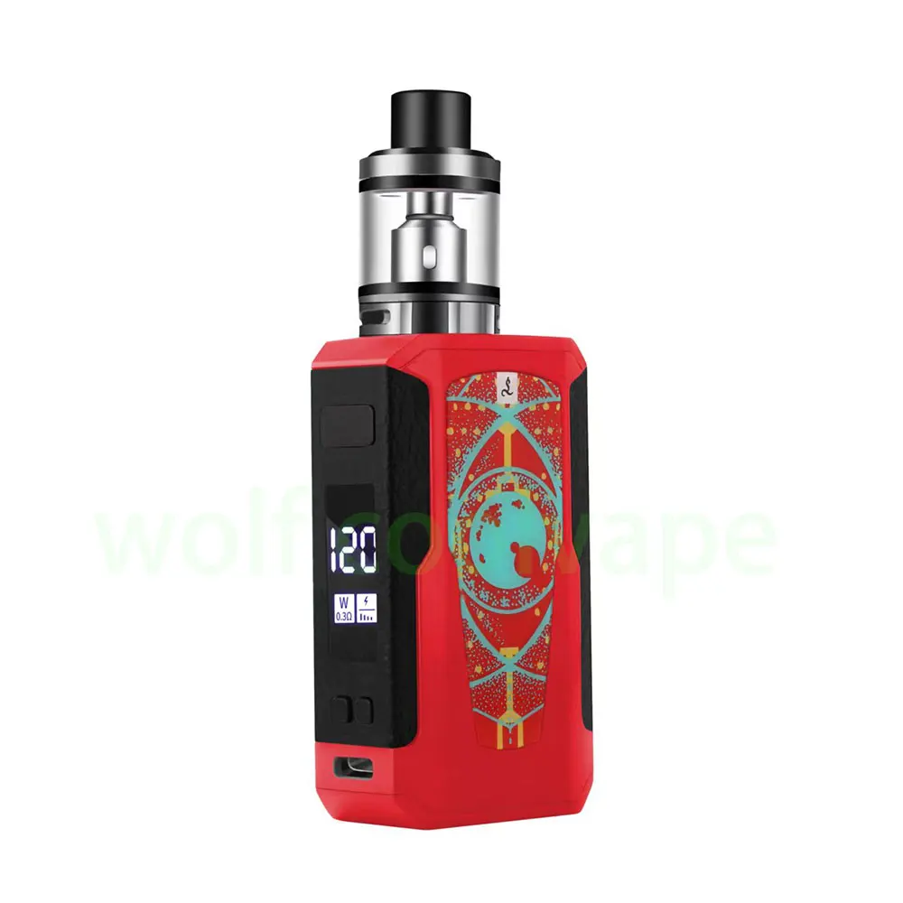 Wolfcoolvape の 120W ヴェポライザー Va - Vape Battery 18650 のレビューと価格