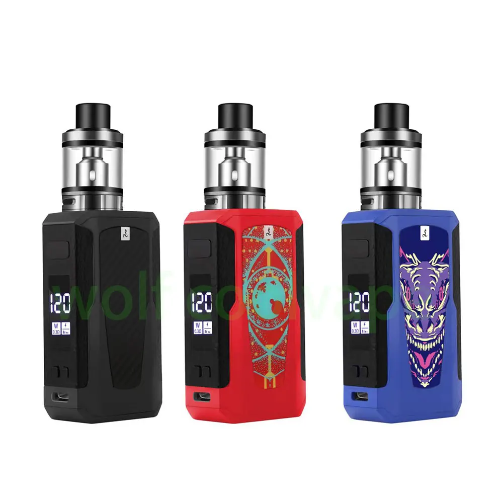 Wolfcoolvape の 120W ヴェポライザー Va - Vape Battery 18650 のレビューと価格