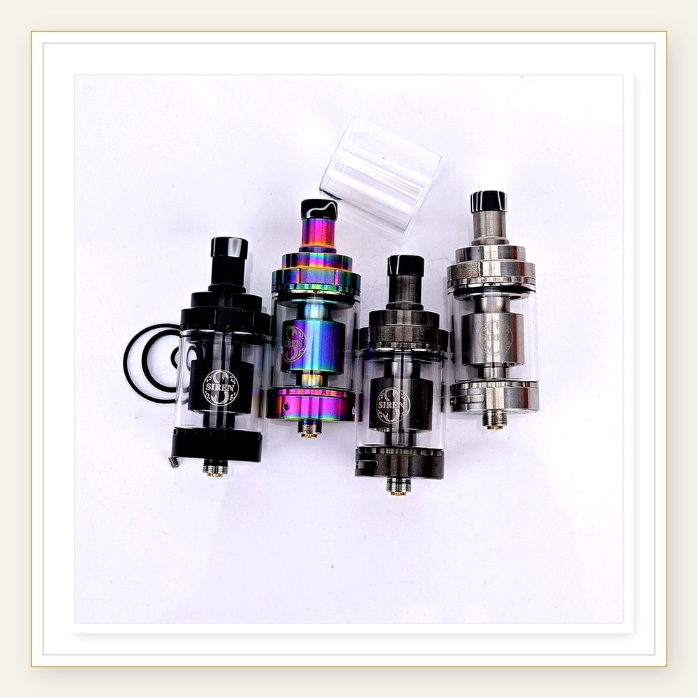 Siren V2 GTA 24mm MTL RTA シングル - Vape Coil Replacement のレビューと価格