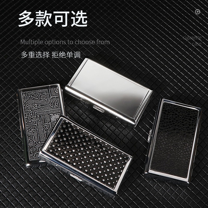 20本入りスリム細長い鉄製クリップ防水タバコケース携帯用金属 - Smoking & Vaping Accessories のレビューと価格