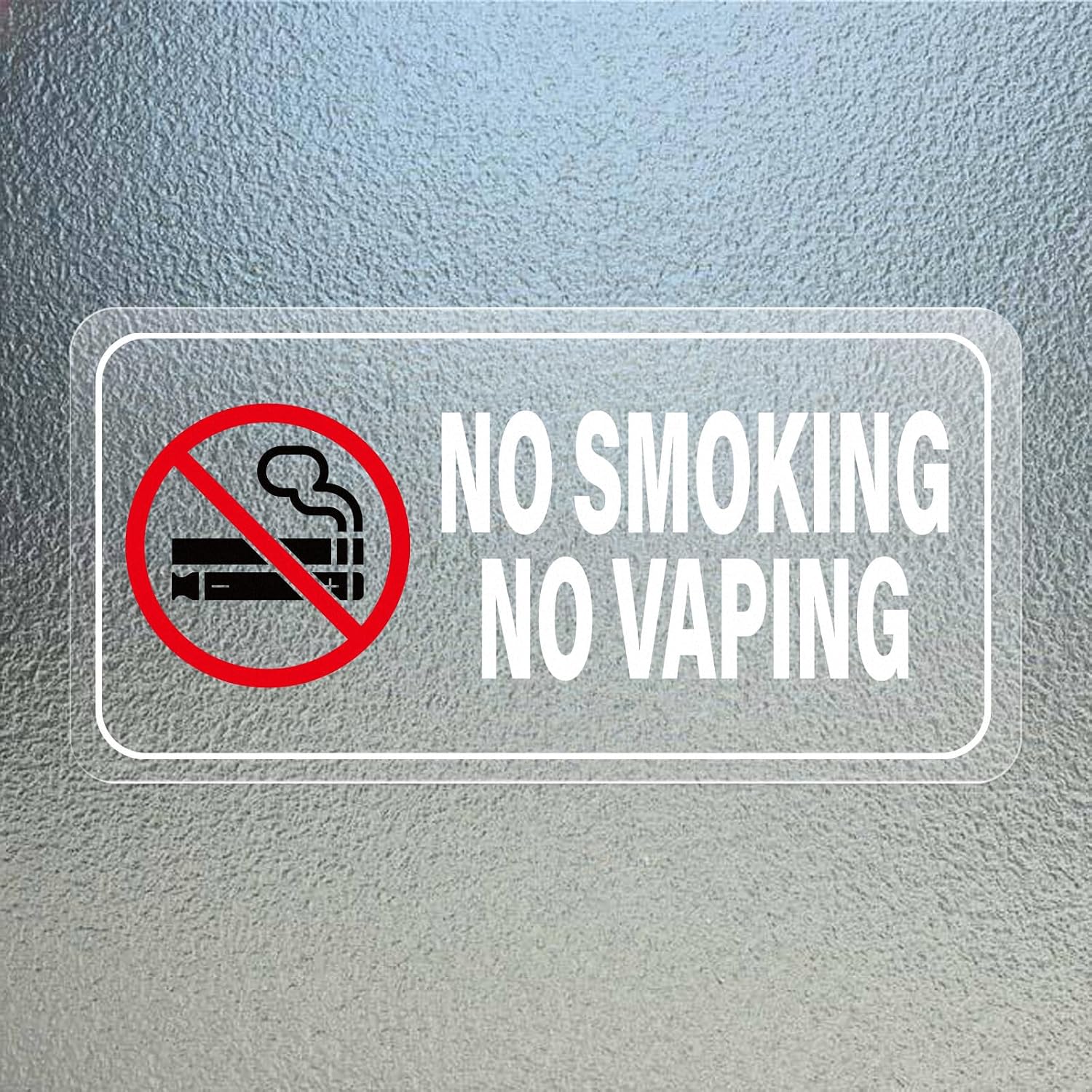 10枚入り「喫煙禁止・電子タバコ禁止」ステッカー。防水仕様の - Vaping Area のレビューと価格