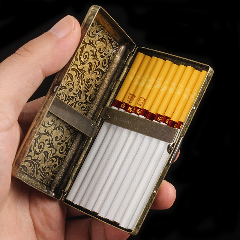スリムエンボス加工タバコケース 20本収納 ポータブル防水喫 - Smoking & Vaping Accessories のレビューと価格