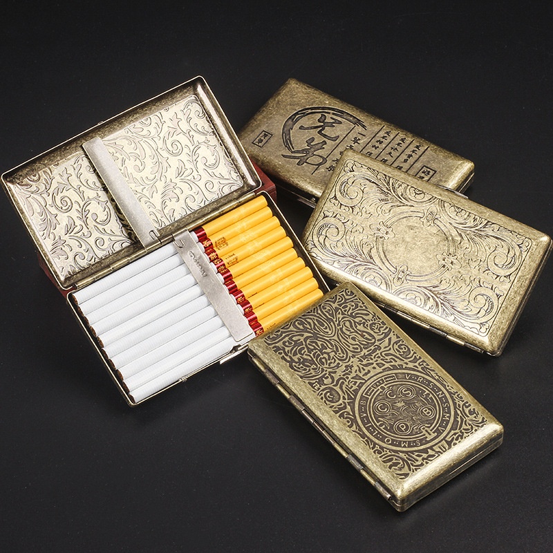 スリムエンボス加工タバコケース 20本収納 ポータブル防水喫 - Smoking & Vaping Accessories のレビューと価格