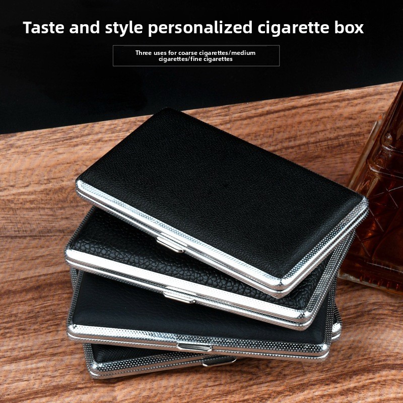新型5.5スリムメタルレザータバコケース20本収納携帯用パー - Smoking & Vaping Accessories のレビューと価格