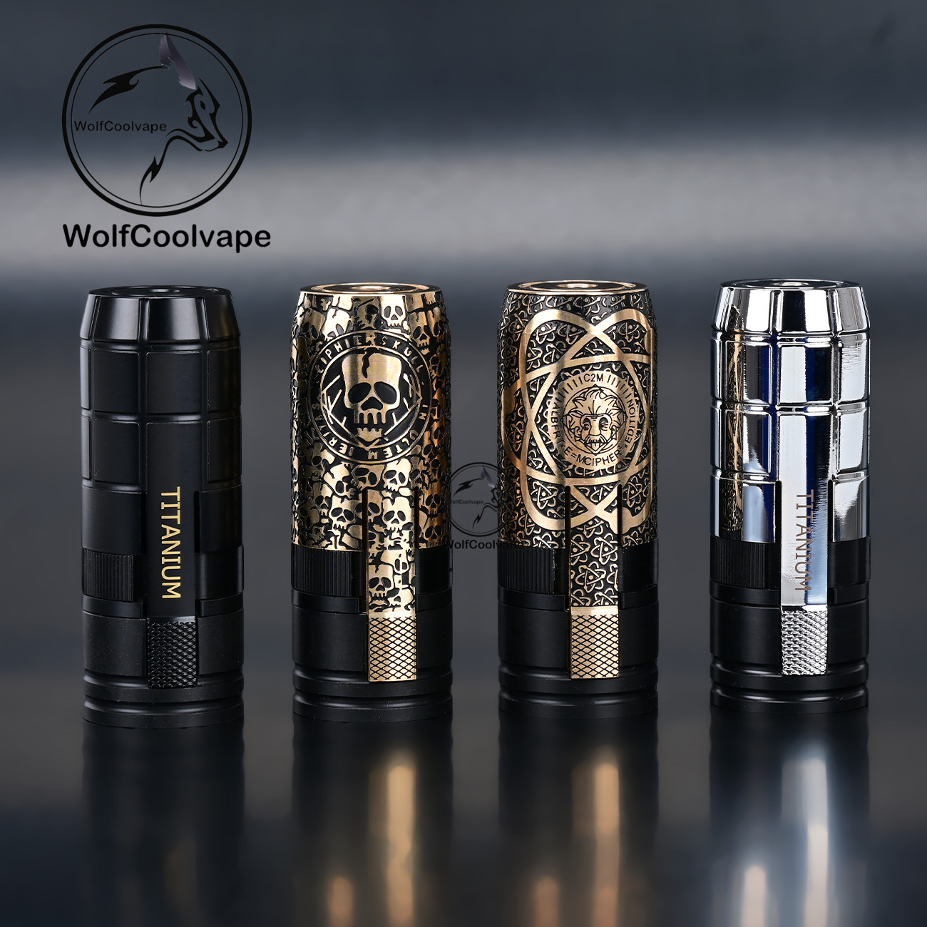 Wolfcoolvape MK2 特別なメカニカル Mod  - Vape Battery 18650 のレビューと価格