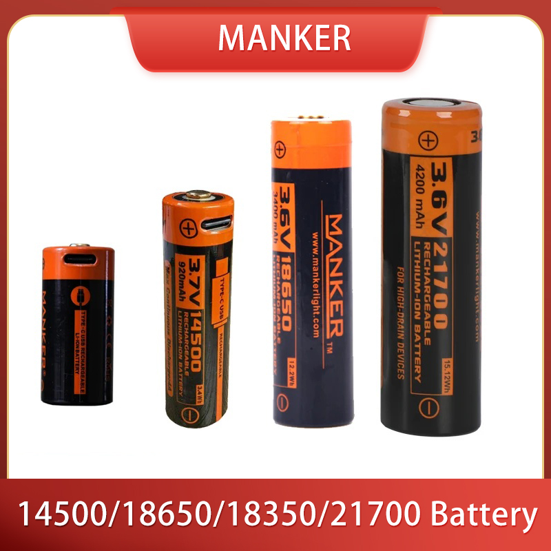 Manker 14500/18650/18350/21700 - Vape Battery 18650 のレビューと価格